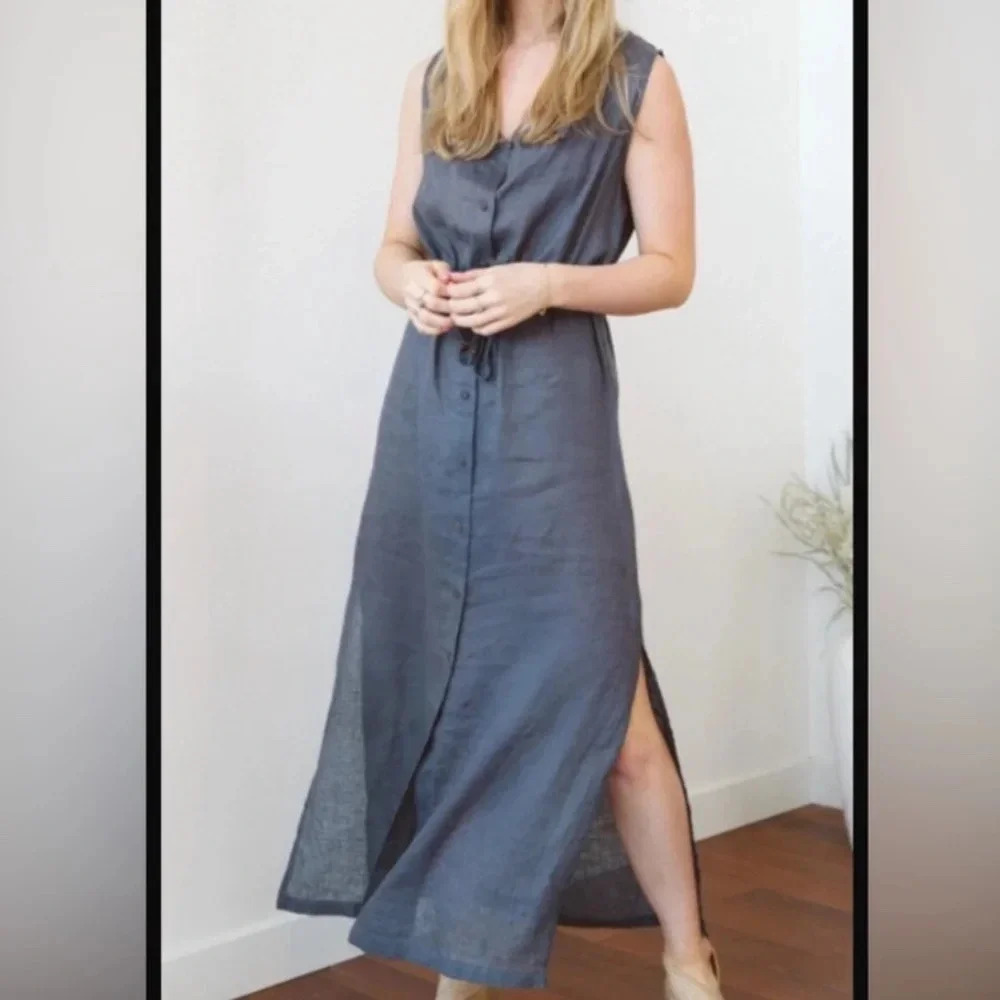 Tofino Towel  seabreeze linen dress